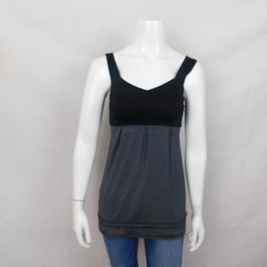 Lululemon Elevate Tank Top Gray Black Size 4